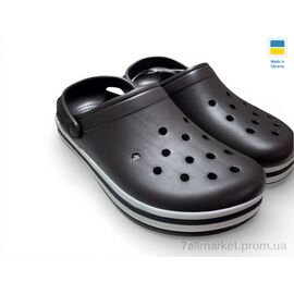 Фотография Кроксы мужские легкие Лето 520 шоколад (6 пар р.41-46) "Rai shoes" недорого оптом от прямого поставщика