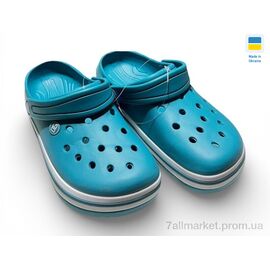 Фотография Кроксы женские летние Лето 418 аква (8 пар р.37-41) "Rai shoes" недорого оптом от прямого поставщика