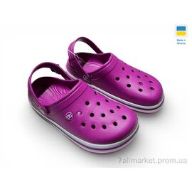 Фотография Кроксы женские летние Лето 418 ягідний (8 пар р.37-41) "Rai shoes" недорого оптом от прямого поставщика