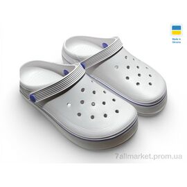 Фотография Кроксы женские летние Лето 419 білий (8 пар р.36-41) "Rai shoes" недорого оптом от прямого поставщика