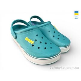 Фотография Кроксы женские летние Лето 419 аква (8 пар р.36-41) "Rai shoes" недорого оптом от прямого поставщика