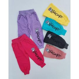 Штани дитячі спортивні на дівчинку 10176 red р.2-6 "Meloria" недорого оптом від прямого постачальника