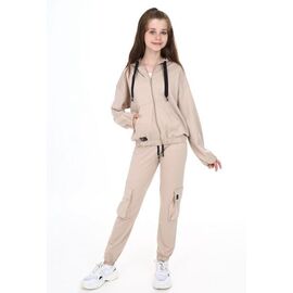 Костюм дитячий спортивний на дівчинку 2174 beige р.8-16 "Meloria" недорого оптом від прямого постачальника