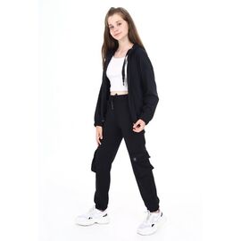 Костюм дитячий спортивний на дівчинку 2174 black р.8-16 "Meloria" недорого оптом від прямого постачальника