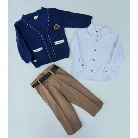 Фотография Костюм детский на мальчика ML3937 navy р.1-4 "Meloria" недорого оптом от прямого поставщика