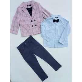 Фотография Костюм детский на мальчика ML3945 powder р.4-8 "Meloria" недорого оптом от прямого поставщика