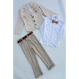 Фотография Костюм детский на мальчика ML3955 beige р.5-8 "Meloria" недорого оптом от прямого поставщика