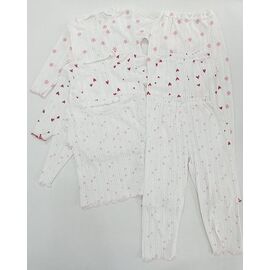 Фотография Пижама детская на девочку ML3965 white-l.pink р.36-42 "Meloria" недорого оптом от прямого поставщика