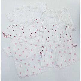 Фотография Пижама детская лёгкая на девочку ML3971 white-l.pink р.36-42 "Meloria" недорого оптом от прямого поставщика