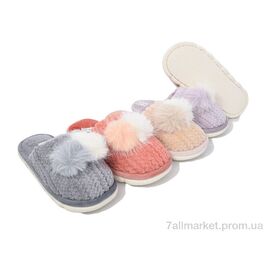 Тапки жіночі для будинку Весна/осінь AM21 mix (6 пар р.36-41) "Vladimir" недорого оптом від прямого постачальника