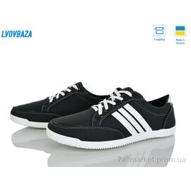 Фотография Кроссовки мужские модные Весна/осень B&R Л01 чорно-білий (8 пар р.40-45) "Lvovbaza" недорого оптом от прямого поставщика