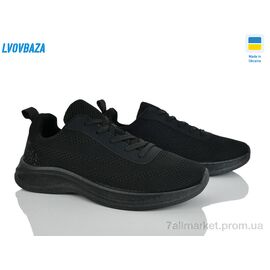 Фотография Кроссовки мужские модные Весна/осень B&R 7004 чорний (6 пар р.40-45) "Lvovbaza" недорого оптом от прямого поставщика