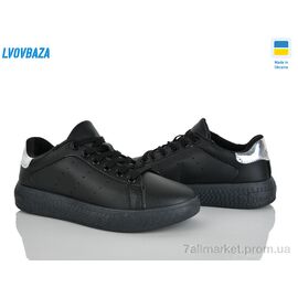 Фотография Кроссовки женские модные Весна/осень B&R 114-2 чорний (6 пар р.36-41) "Lvovbaza" недорого оптом от прямого поставщика