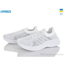 Фотография Кроссовки женские модные Лето B&R 230 білий (6 пар р.37-41) "Lvovbaza" недорого оптом от прямого поставщика