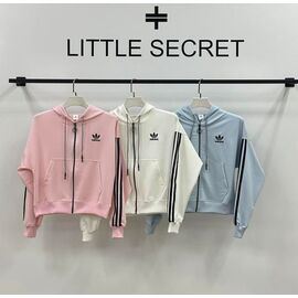 Фотография Кофта спортивная женская 120-1 white р.S-L "Little Secret" недорого оптом от прямого поставщика