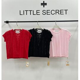 Фотография Футболка женская 518 red р.one size "Little Secret" недорого оптом от прямого поставщика