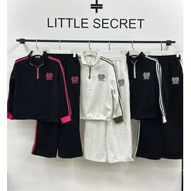 Костюм спортивний жіночий теплий K012 black-white р.M-XL "Little Secret" недорого оптом від прямого постачальника