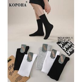Фотография Носки мужские A1091-1 mix р.41-47 "Корона" недорого оптом от прямого поставщика