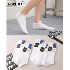 Фотография Носки мужские A1327-1 white р.41-47 "Корона" недорого оптом от прямого поставщика