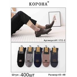 Фотография Носки мужские AY172-2 mix р.43-48 "Корона" недорого оптом от прямого поставщика