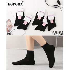 Фотография Носки женские B2349 black р.37-42 "Корона" недорого оптом от прямого поставщика