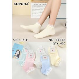 Фотография Носки женские BY542 mix р.37-41 "Корона" недорого оптом от прямого поставщика