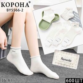 Фотография Носки женские BY5566-2 mix р.36-41 "Корона" недорого оптом от прямого поставщика