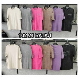 Фотография Футболка женская 10221 lilac р.one size "LOOK" недорого оптом от прямого поставщика