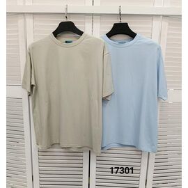 Фотография Футболка женская 17301 l.blue р.one size "LOOK" недорого оптом от прямого поставщика