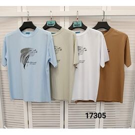 Фотография Футболка женская 17305 l.beige р.one size "LOOK" недорого оптом от прямого поставщика