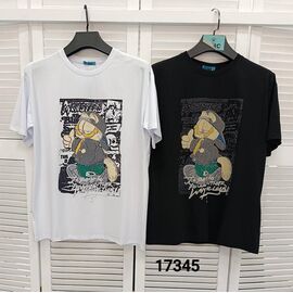 Фотография Футболка женская 17345 black р.one size "LOOK" недорого оптом от прямого поставщика