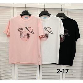 Фотография Футболка женская 2-17 peach р.one size "LOOK" недорого оптом от прямого поставщика