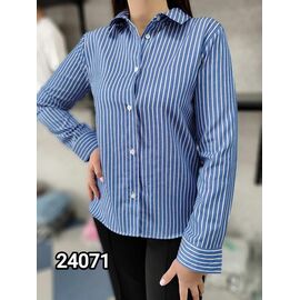 Фотография Рубашка женская 24071 blue р.42-48 "LOOK" недорого оптом от прямого поставщика