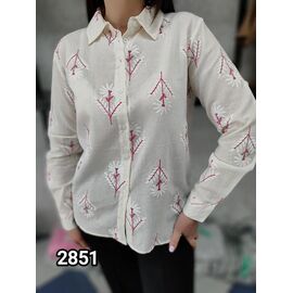 Фотография Рубашка женская 2851 white-red р.42-48 "LOOK" недорого оптом от прямого поставщика