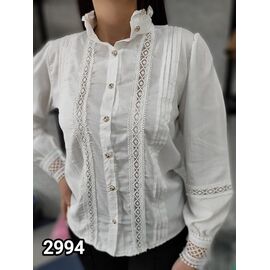 Фотография Рубашка женская 2994 white р.42-48 "LOOK" недорого оптом от прямого поставщика