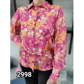 Фотография Рубашка женская 2998 pink-orange р.42-48 "LOOK" недорого оптом от прямого поставщика