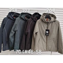 Фотография Куртка мужская 704-1 black р.48-58 "Lina" недорого оптом от прямого поставщика