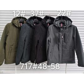 Фотография Куртка мужская 717-1 black р.48-58 "Lina" недорого оптом от прямого поставщика