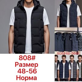 Фотография Жилетка мужская 808 d.grey р.48-56 "Lina" недорого оптом от прямого поставщика