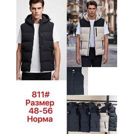 Фотография Жилетка мужская 811 blue р.48-56 "Lina" недорого оптом от прямого поставщика