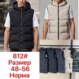 Фотография Жилетка мужская 812 grey р.48-56 "Lina" недорого оптом от прямого поставщика