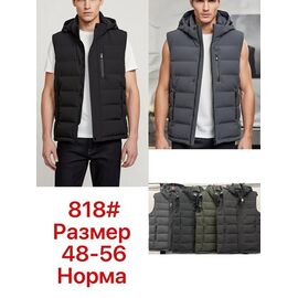 Фотография Жилетка мужская 818 khaki р.48-56 "Lina" недорого оптом от прямого поставщика