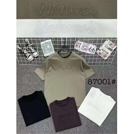 Фотография Футболка мужская 87001 khaki р.M-3XL "Lina" недорого оптом от прямого поставщика