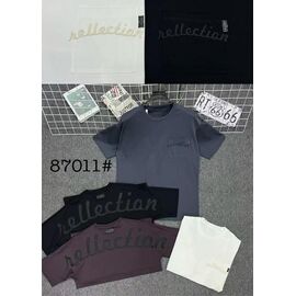 Фотография Футболка мужская 87011 white р.M-3XL "Lina" недорого оптом от прямого поставщика