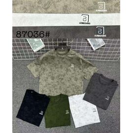 Фотография Футболка мужская 87036 grey р.M-3XL "Lina" недорого оптом от прямого поставщика