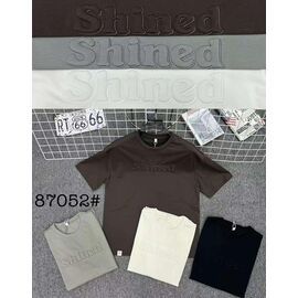 Фотография Футболка мужская 87052 milk р.M-3XL "Lina" недорого оптом от прямого поставщика