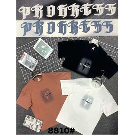 Фотография Футболка мужская 8810 orange р.M-3XL "Lina" недорого оптом от прямого поставщика