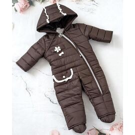 Фотография Комбинезон детский на девочку 8469 brown р.68-70 "Moda school" недорого оптом от прямого поставщика