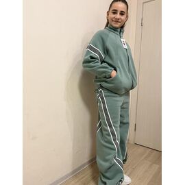 Фотография Костюм детский спортивный на девочку M418 green р.134-152 "Moda school" недорого оптом от прямого поставщика