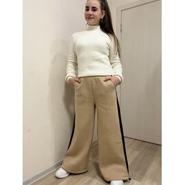 Фотография Штаны детские спортивные на девочку M426 beige р.134-152 "Moda school" недорого оптом от прямого поставщика